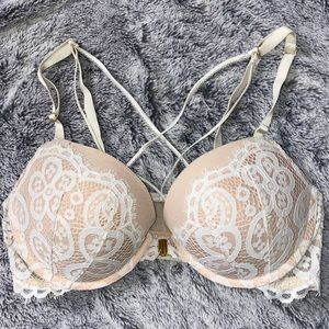 Victoria’s Secret Nude/White Very Sexy Push Up Bra